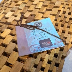 18x11 Hip-o Teak placemats set of 4
